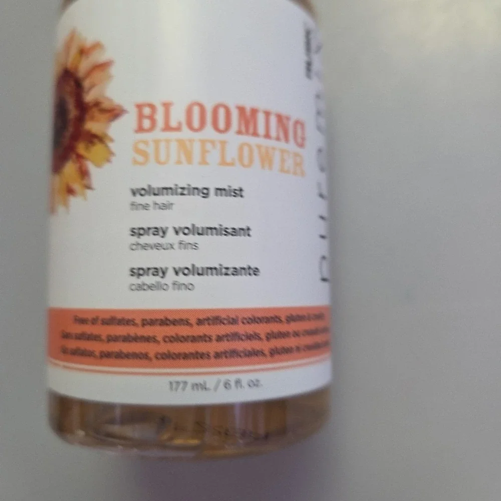 Rusk Puremix Blooming Sunflower Volumizing‎ Mist for Fine Hair 6 oz